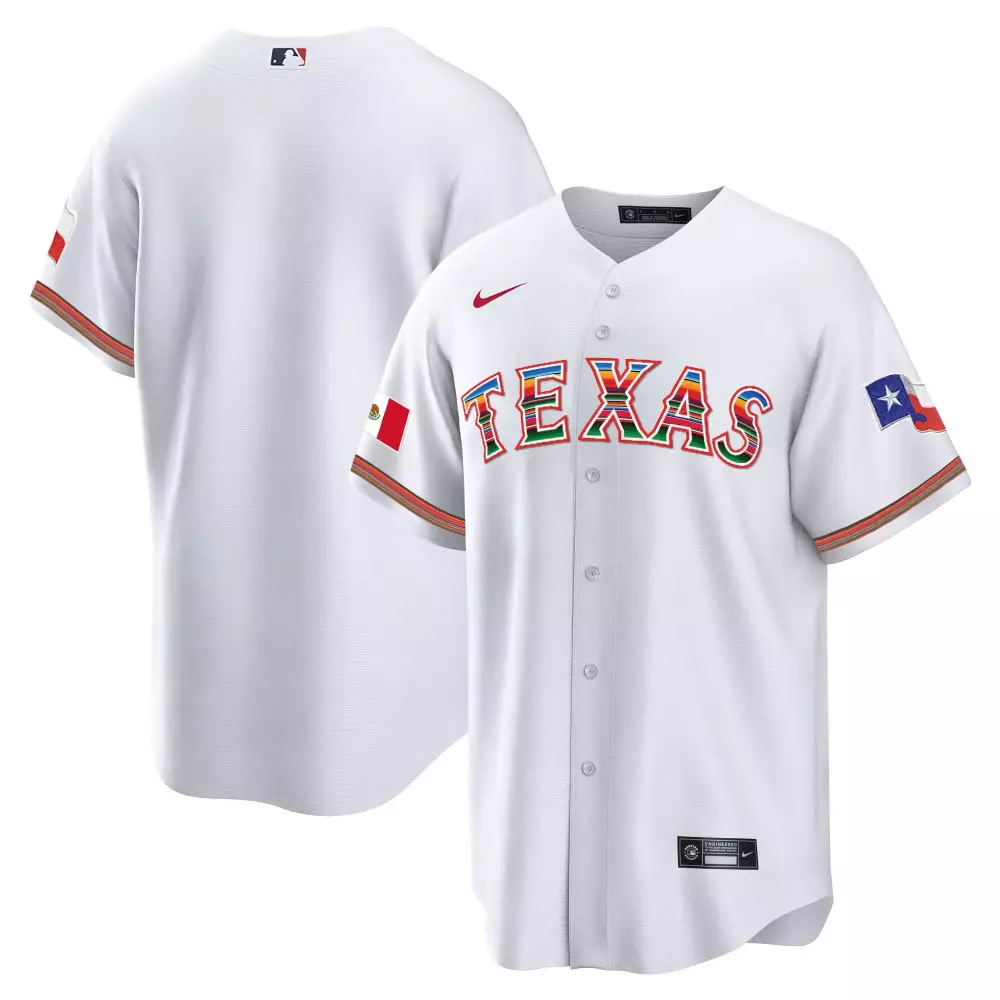 team white mens texas rangers mexican heritage night cool base jersey away all stitched