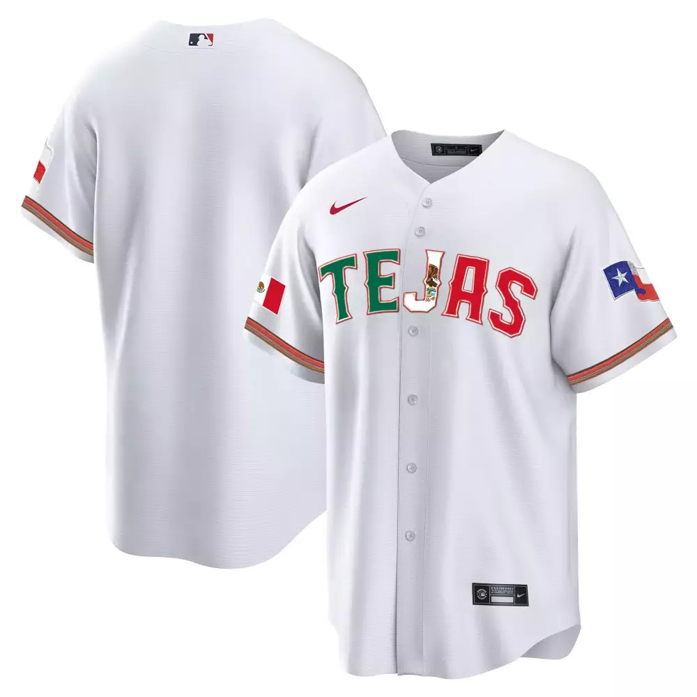 team white mens texas rangers mexico 2023 world series champions baseball jersey v2 all stitched
