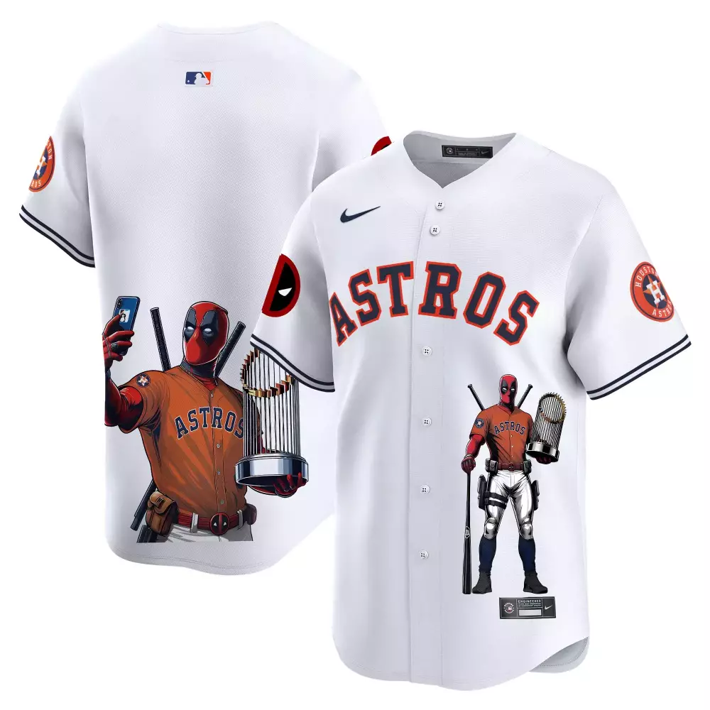 Houston Astros Deadpool Vapor Premier Limited Jersey | Team Red | Fun Fan Gear for Men, Women & Youth