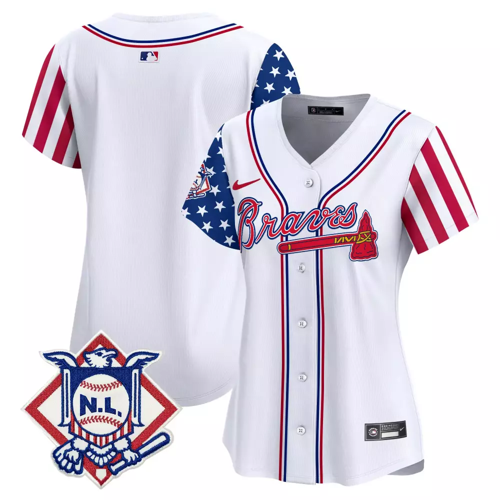 team white unisex atlanta braves bubblegum pink vapor premier limited jersey all stitched