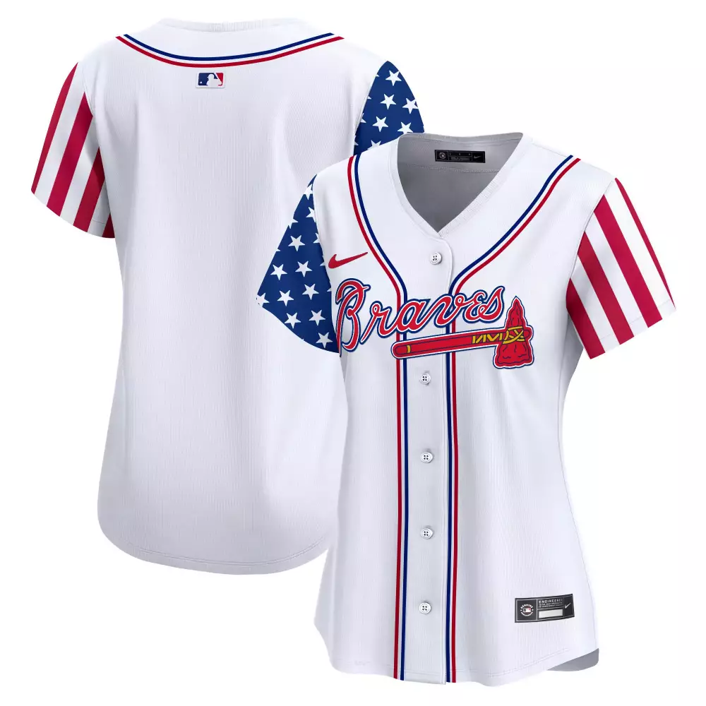 team white unisex atlanta braves bubblegum pink vapor premier limited jersey all stitched
