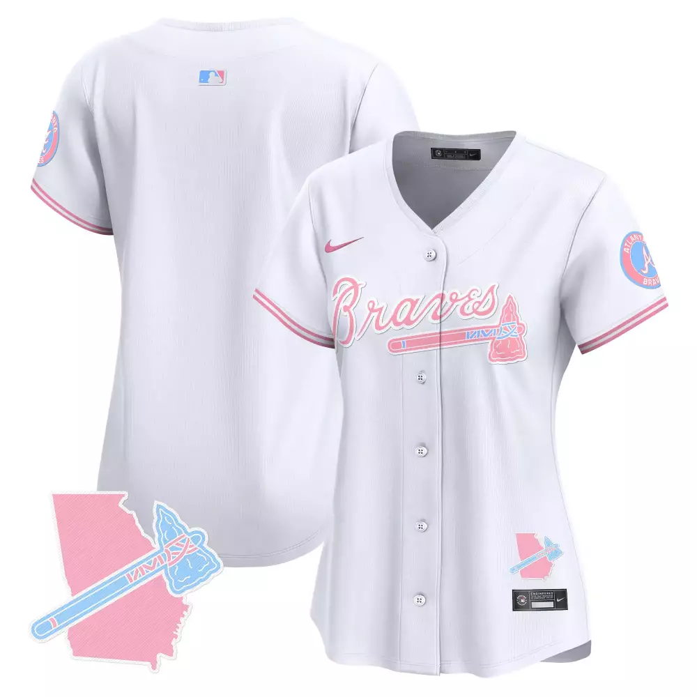 team white womens atlanta braves atliens the a baseball jersey all stitched