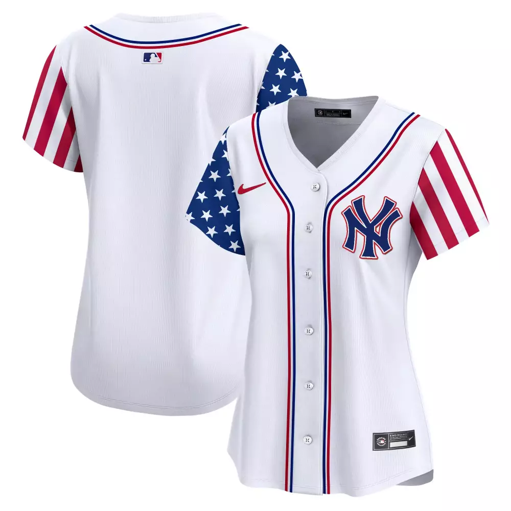 team white womens new york yankees 2024 fourth of july vapor premier limited jersey v7 all stitched