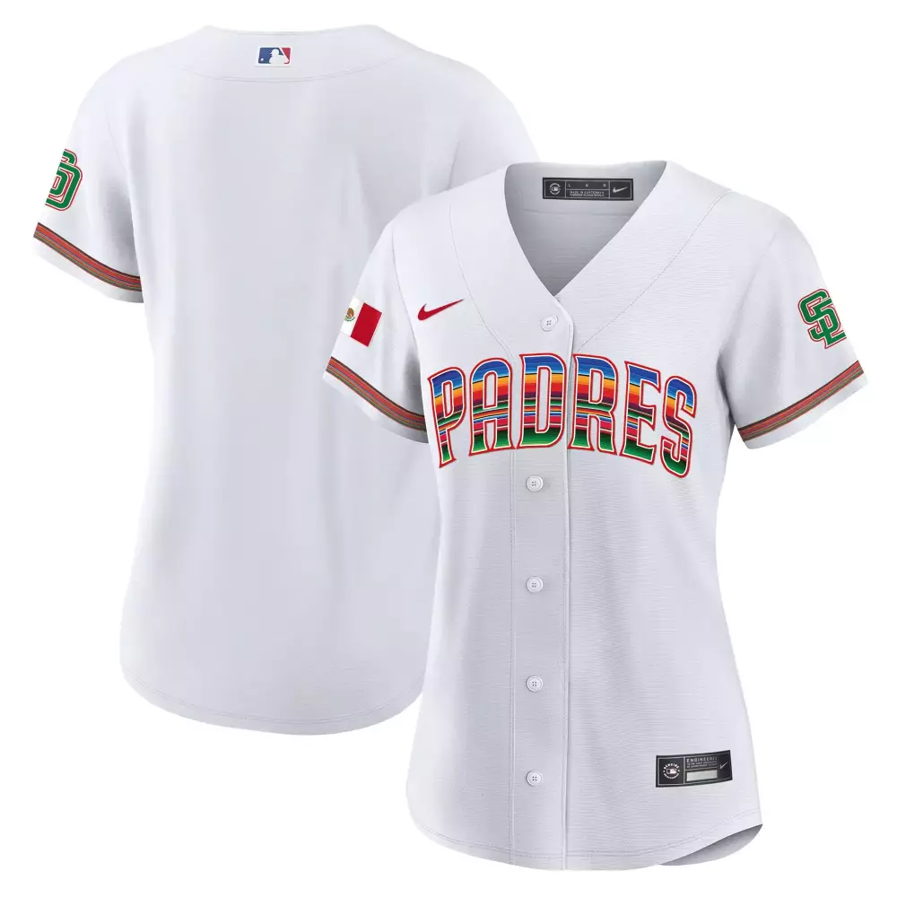team white womens san diego padres 2024 world tour seoul series patch vapor premier limited jersey all stitched