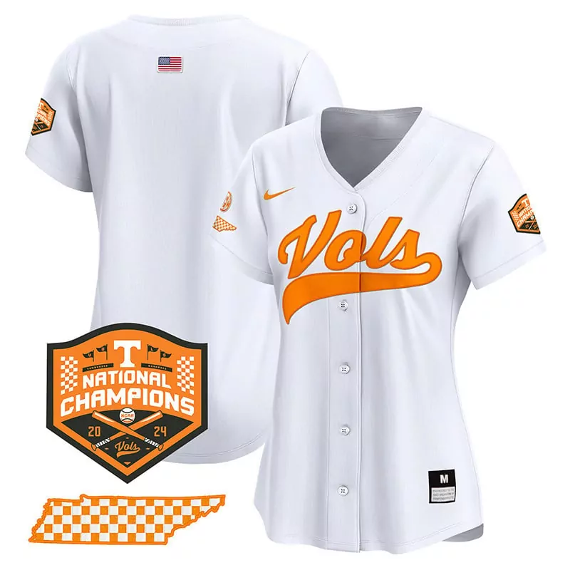 team white mens tennessee volunteers 2024 tournament champions vapor premier limited jersey v2 all stitched