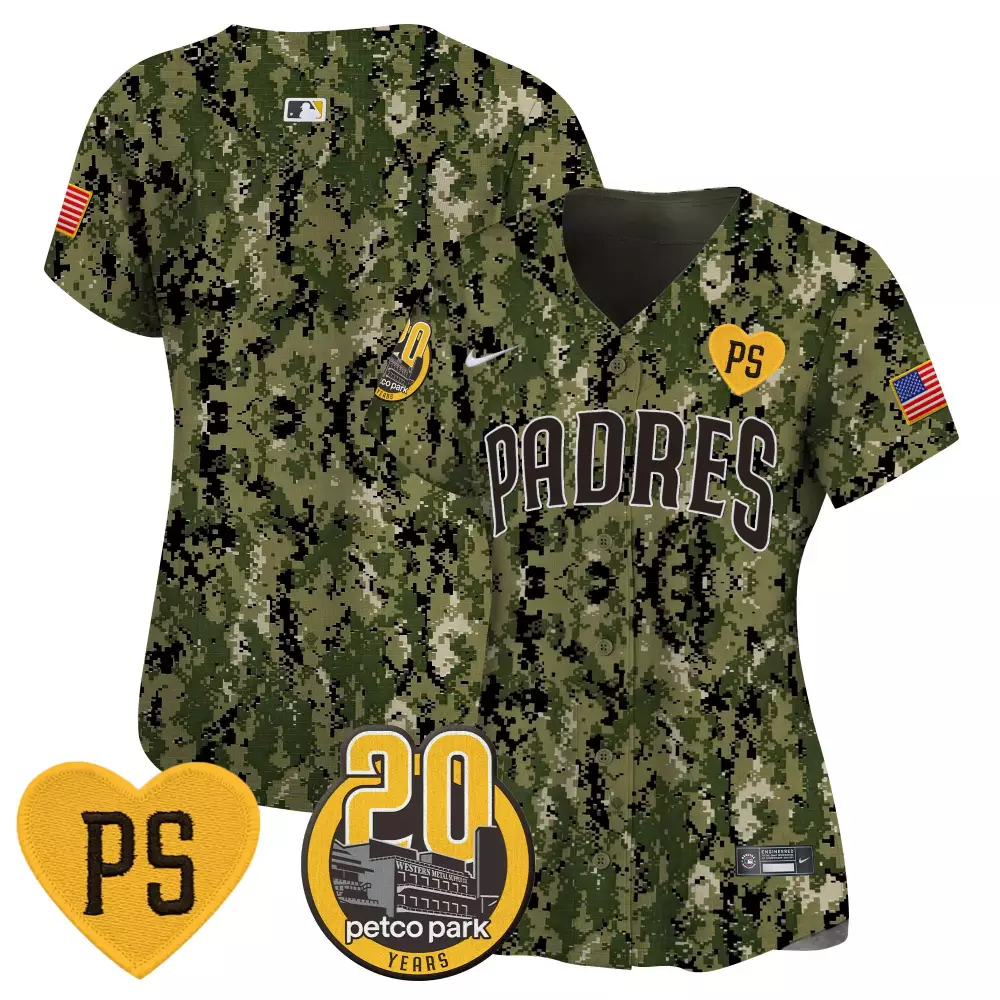 team woodland womens san diego padres for peter petco park 20th patch usmc vapor premier limited jersey all stitched