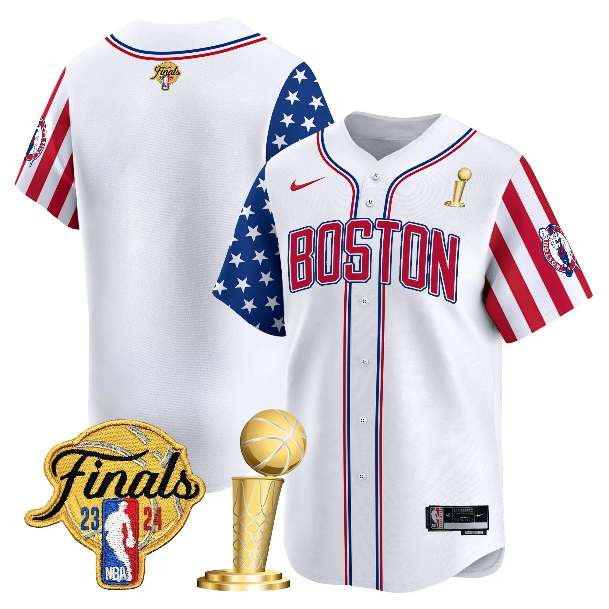 team youth boston celtics 2024 independence day vapor premier limited jersey v2 all stitched