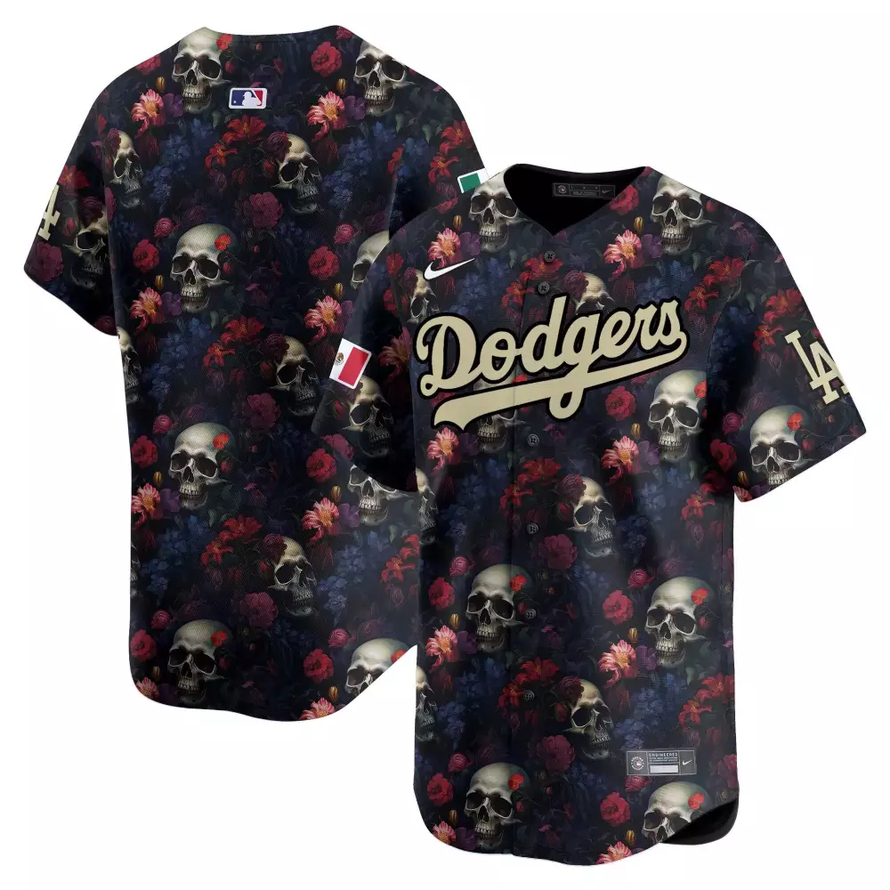 team youth los angeles dodgers pastel halloween pumpkin patch with bats vapor premier limited jersey printed