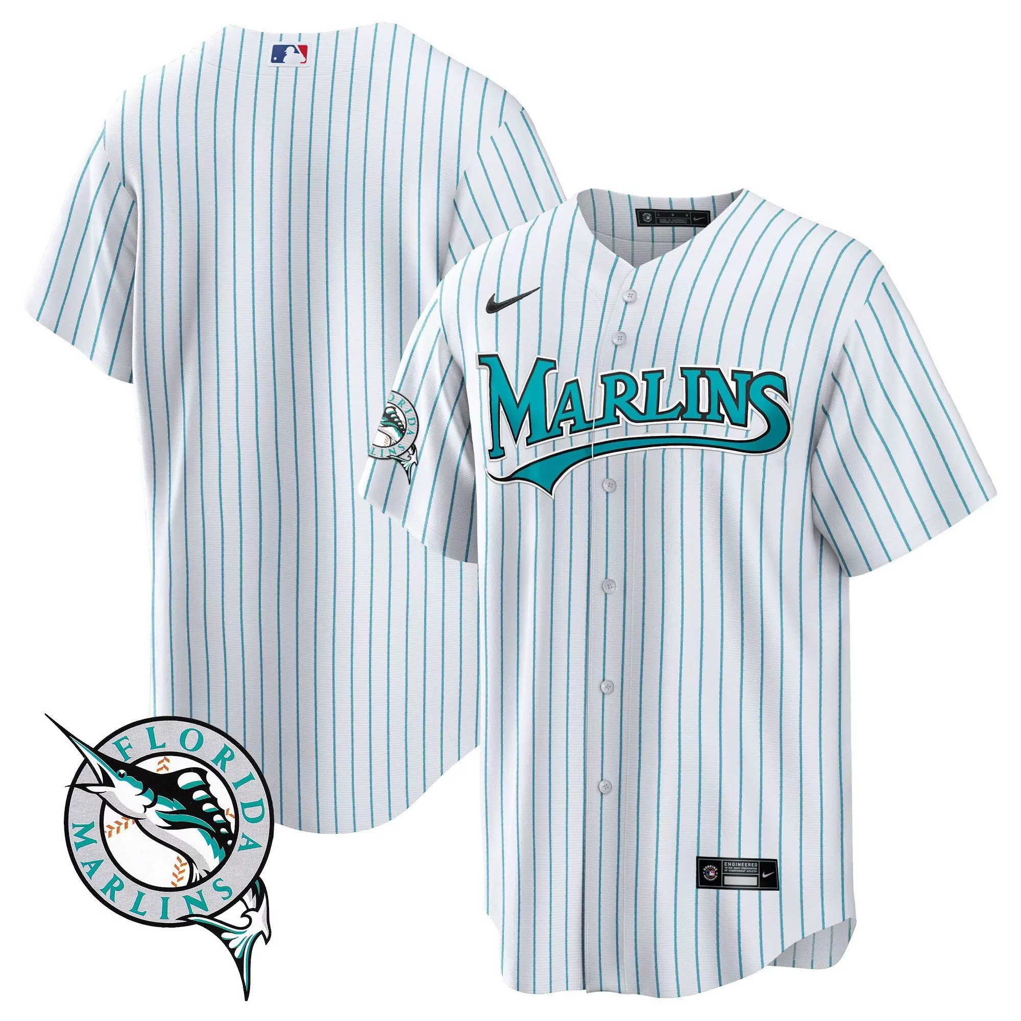team youth miami marlins throwback cool base jersey all stitched