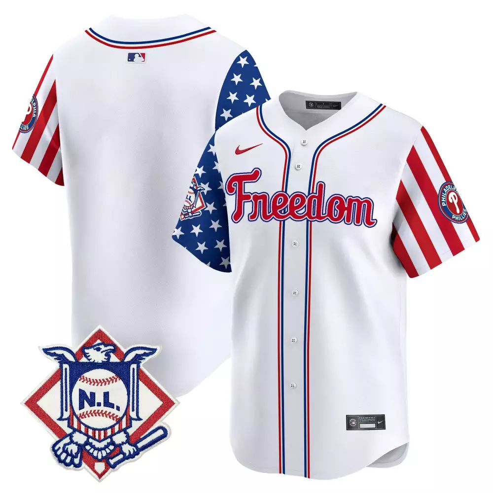 team youth philadelphia phillies 2024 fourth of july vapor premier limited jersey v3 all stitched