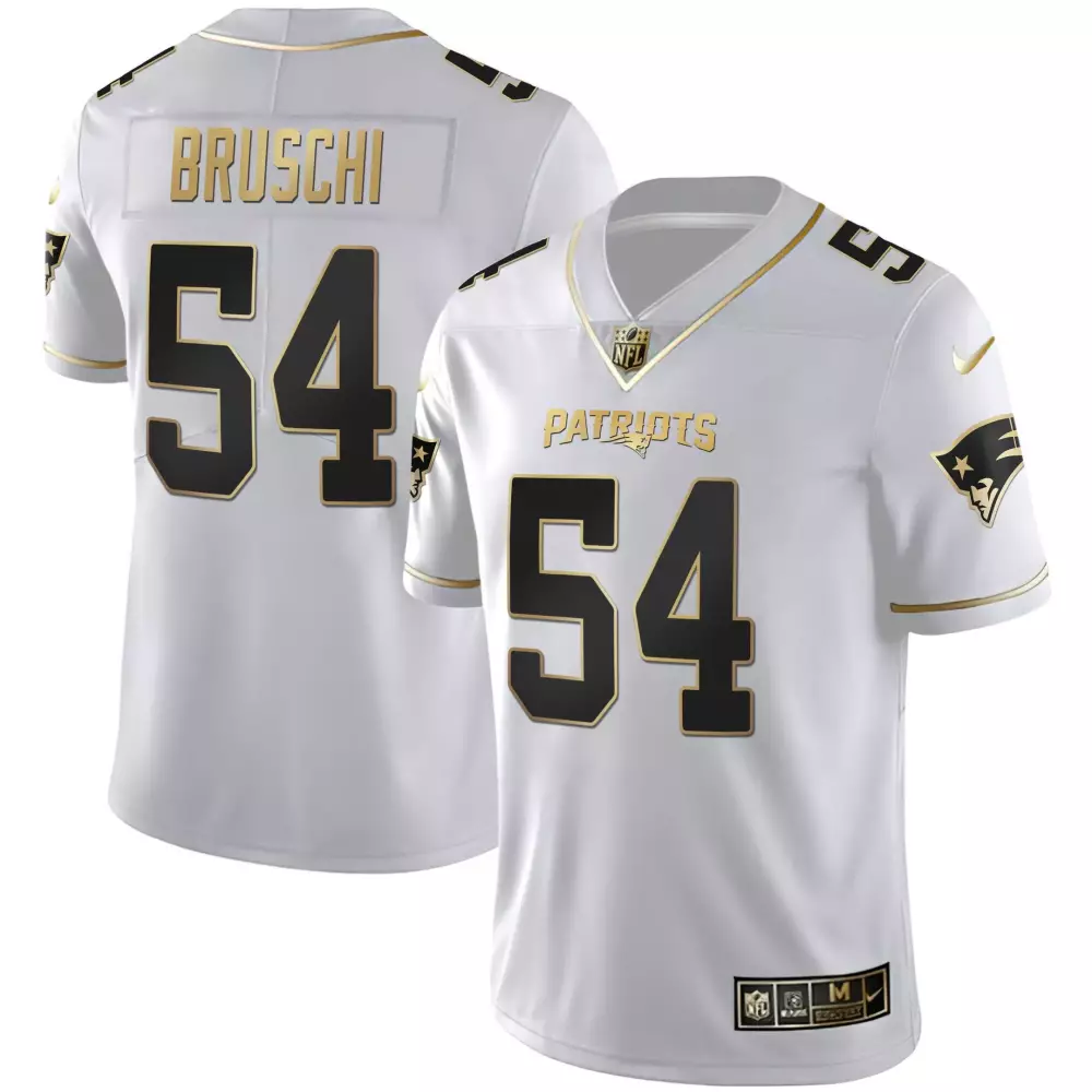 tedy bruschi white gold womens new england patriots white gold black gold jersey all stitched