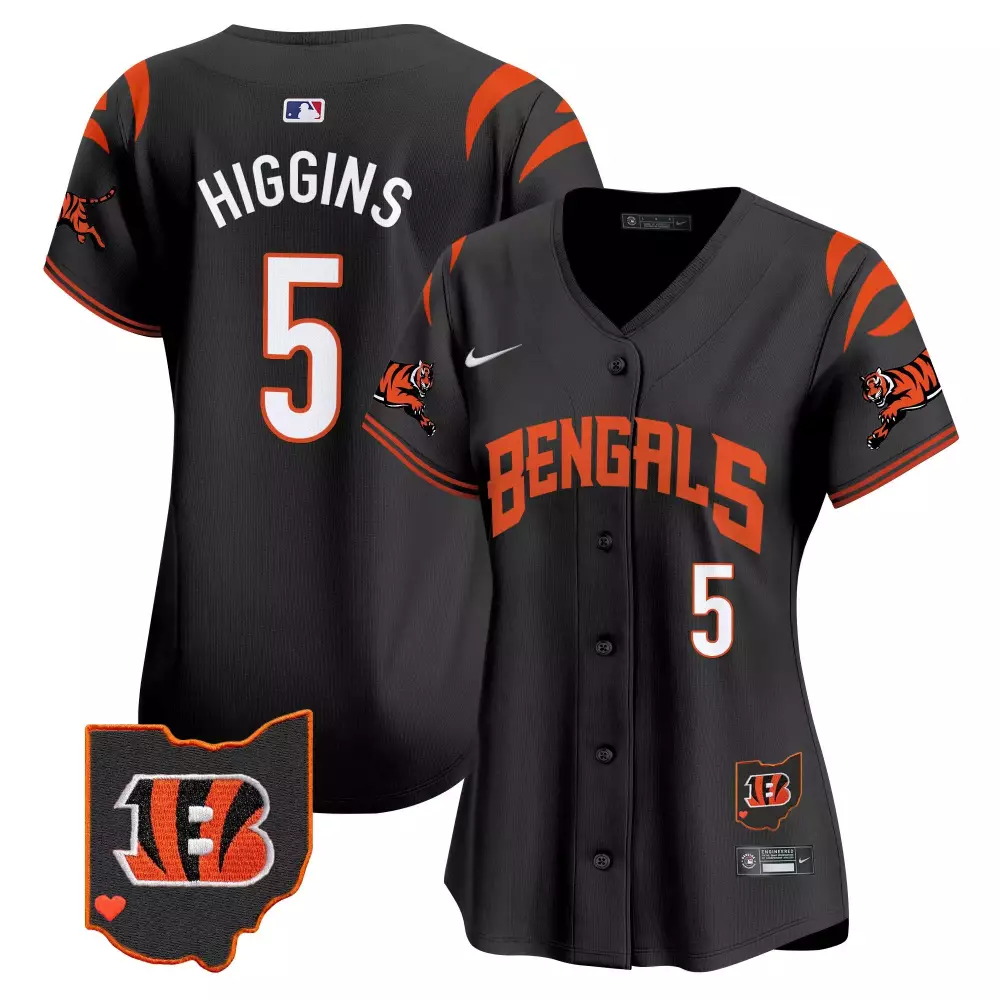 tee higgins black womens cincinnati bengals special vapor limited jersey all stitched