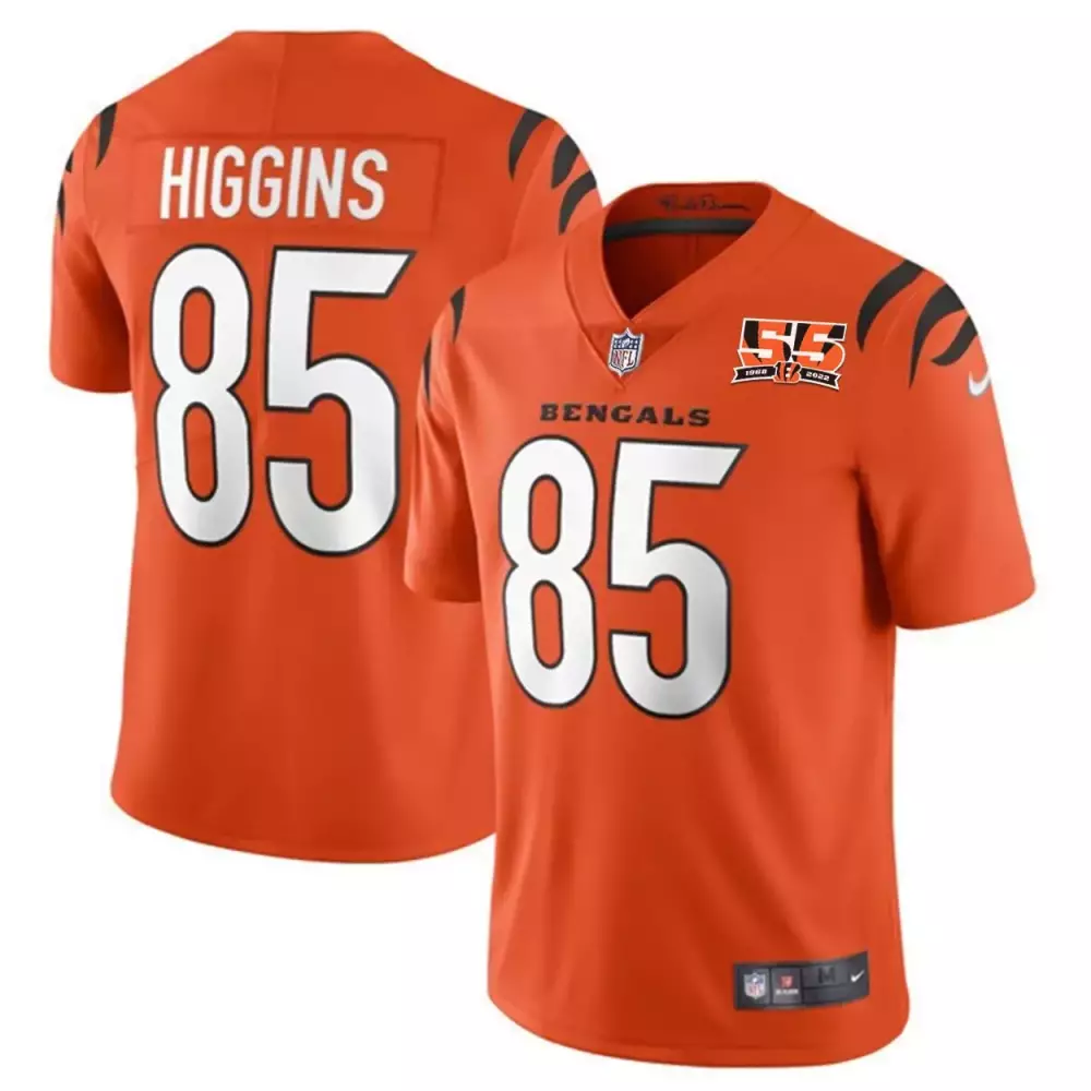 tee higgins men cincinnati bengals 2022 salute to service limited jersey olive all stitched