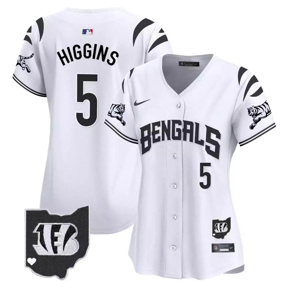 tee higgins white limited womens cincinnati bengals 2024 vapor limited jersey all stitched