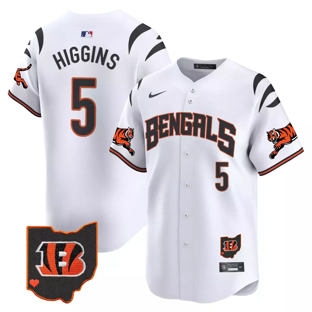 tee higgins white mens cincinnati bengals vapor premier limited jersey all stitched