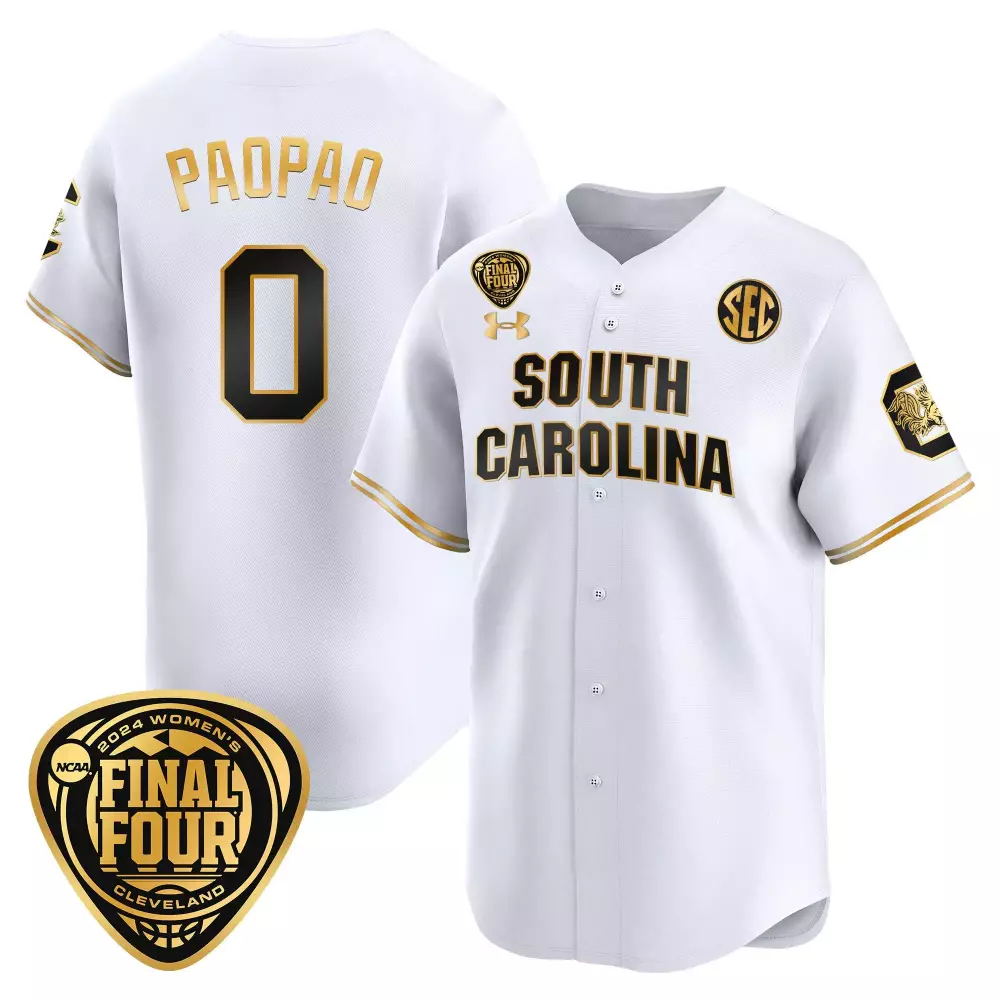 tehina paopao red womens size south carolina gamecocks 2024 final four basketball jersey v2 women patch all stitched