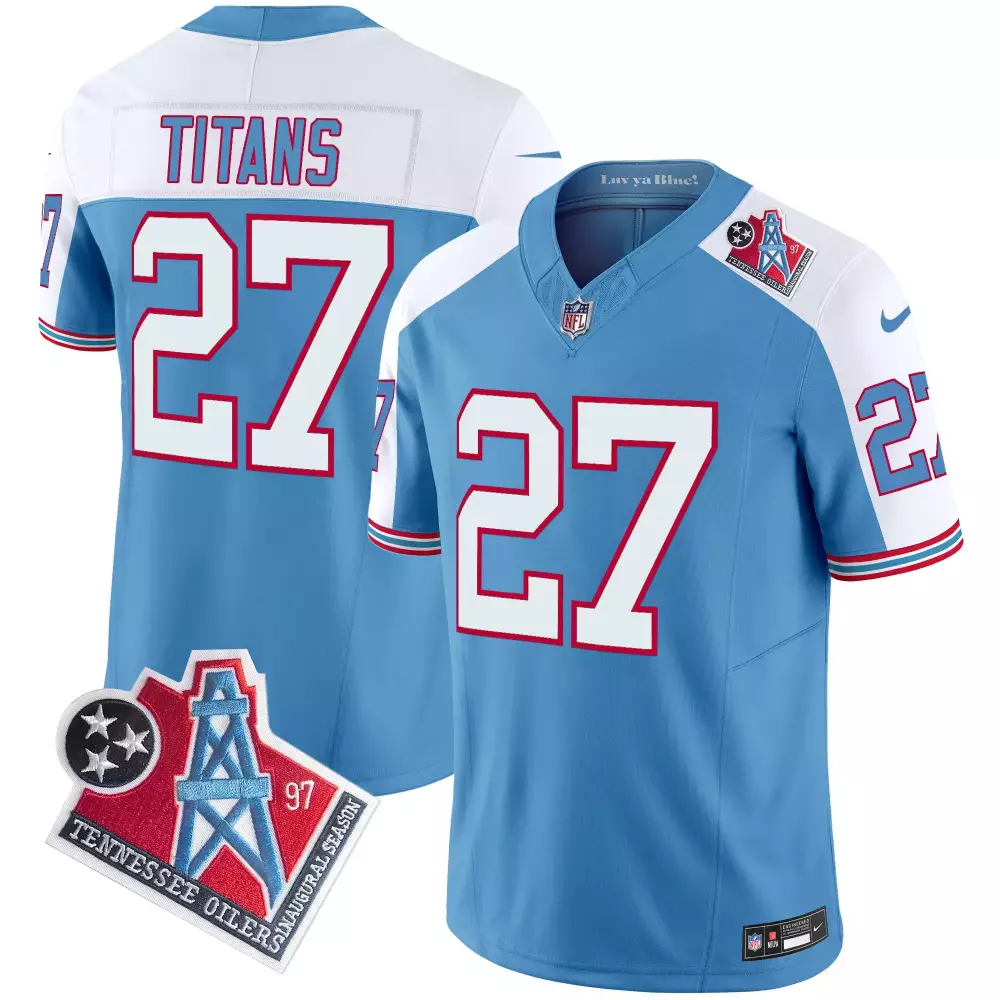 steve mcnair youth tennessee titans 1997 throwback white alternate limited vapor jersey all stitched