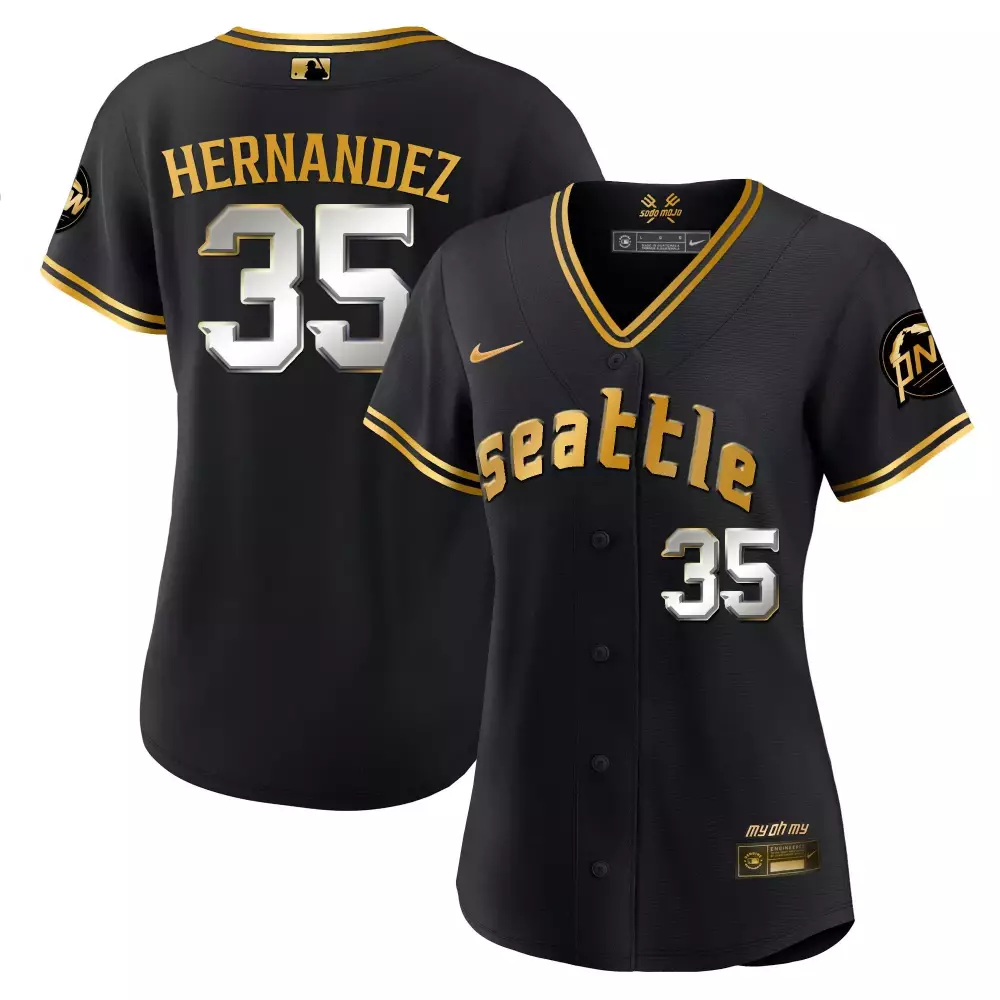 teoscar hernandez aqua womens seattle mariners 2023 city connect fan made jersey all stitched