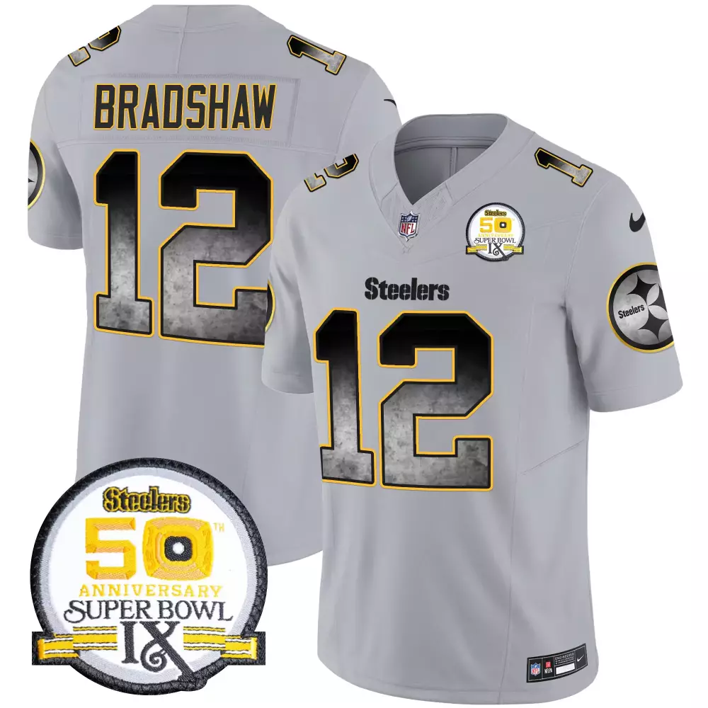 terry bradshaw gold womens pittsburgh steelers throwback 1933 patch vapor limited jersey all stitched