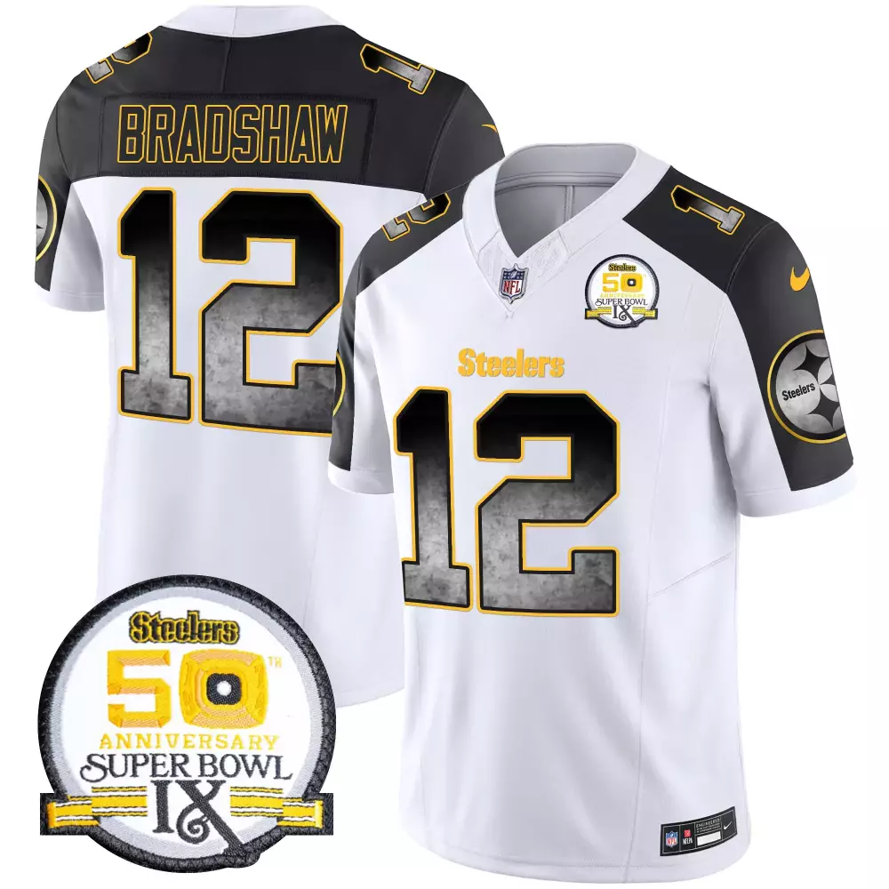 terry bradshaw gold womens pittsburgh steelers throwback 1933 patch vapor limited jersey all stitched
