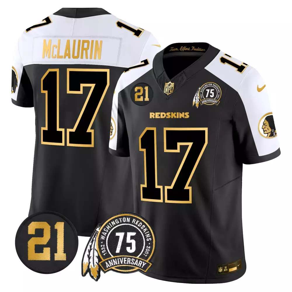 terry mclaurin alternate mens washington redskins 75th sean taylor patch gold vapor limited jersey all stitched