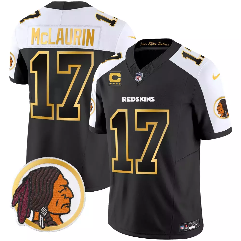 terry mclaurin black alternate mens washington redskins throwback 75th patch vapor limited jersey all stitched