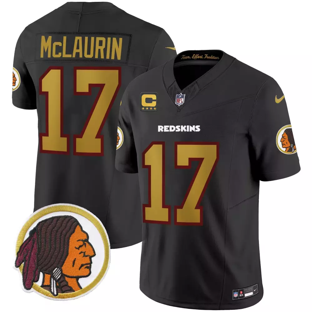 terry mclaurin black mens washington redskins throwback vapor limited jersey all stitched