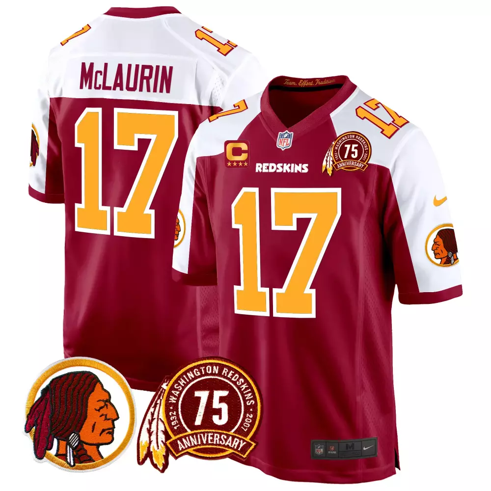 terry mclaurin burgundy alternate mens washington redskins 2024 vapor limited jersey est 1937 patch all stitched