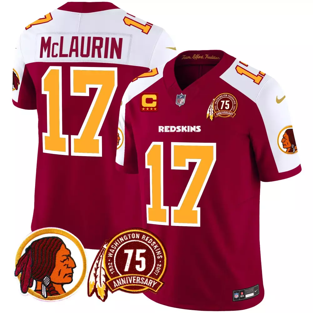 terry mclaurin burgundy alternate mens washington redskins 2024 vapor limited jersey est 1937 patch all stitched
