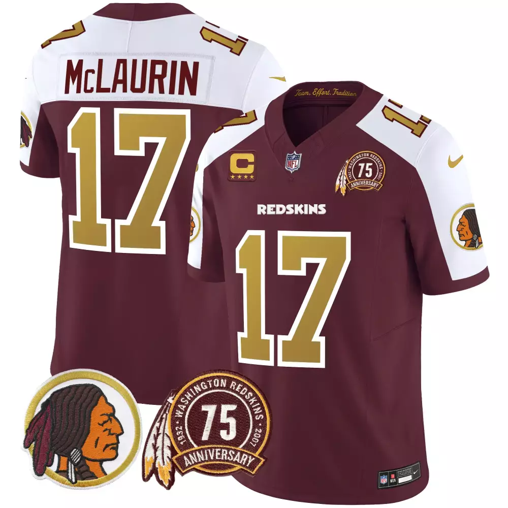 terry mclaurin burgundy alternate mens washington redskins 2024 vapor limited jersey est 1937 patch all stitched