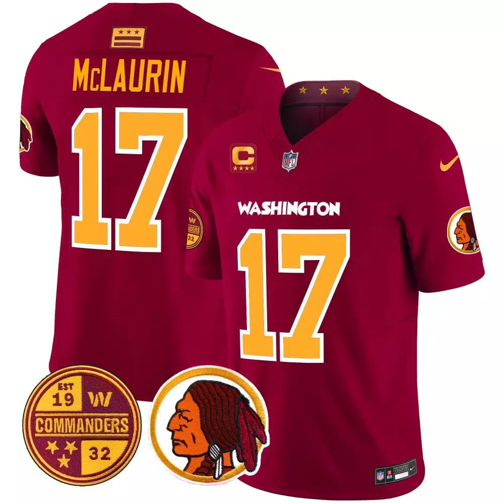 terry mclaurin burgundy mens washington half washington redskins washington commanders vapor limited jersey all stitched