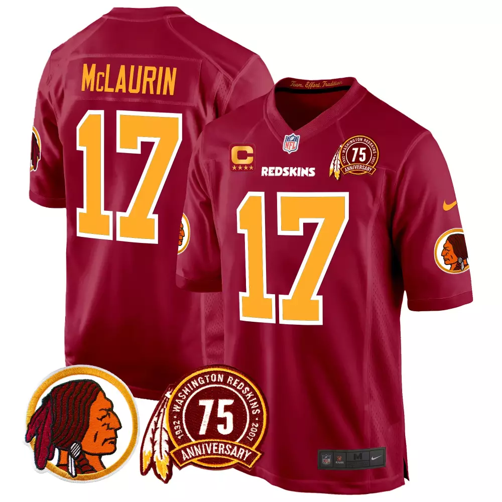 terry mclaurin burgundy mens washington half washington redskins washington commanders vapor limited jersey all stitched