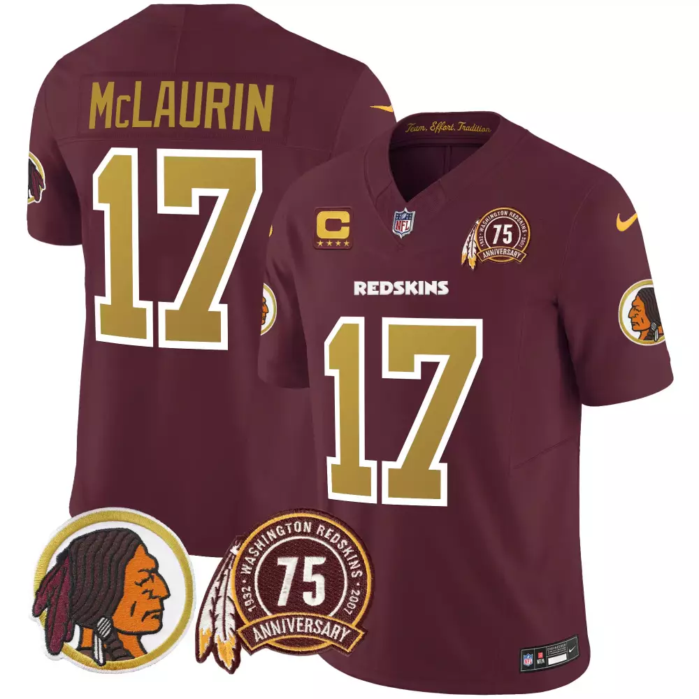 terry mclaurin burgundy mens washington half washington redskins washington commanders vapor limited jersey all stitched