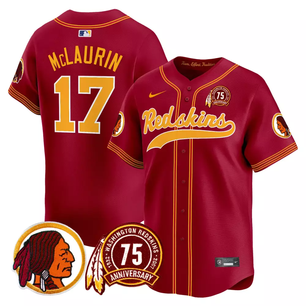 terry mclaurin burgundy mens washington redskins 75th patch throwback vapor premier limited jersey all stitched