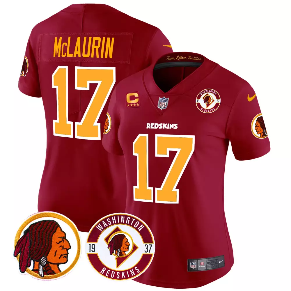 terry mclaurin burgundy mens washington redskins throwback 75th patch vapor limited jersey all stitched