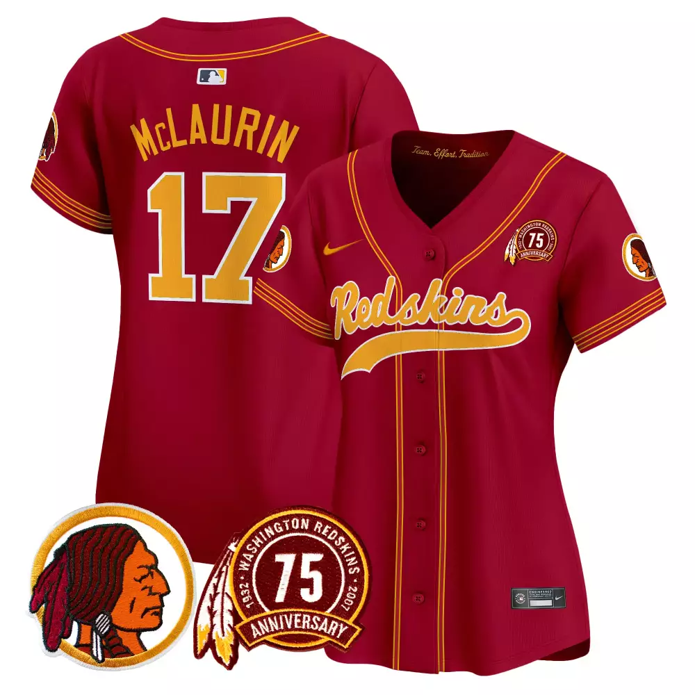 terry mclaurin burgundy womens washington redskins 75th patch throwback vapor limited jersey all stitched