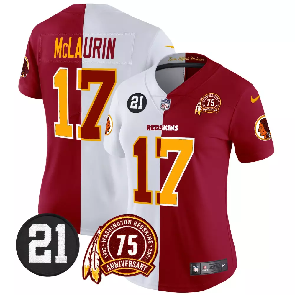 terry mclaurin half womens washington redskins 75th sean taylor patch vapor limited jersey all stitched