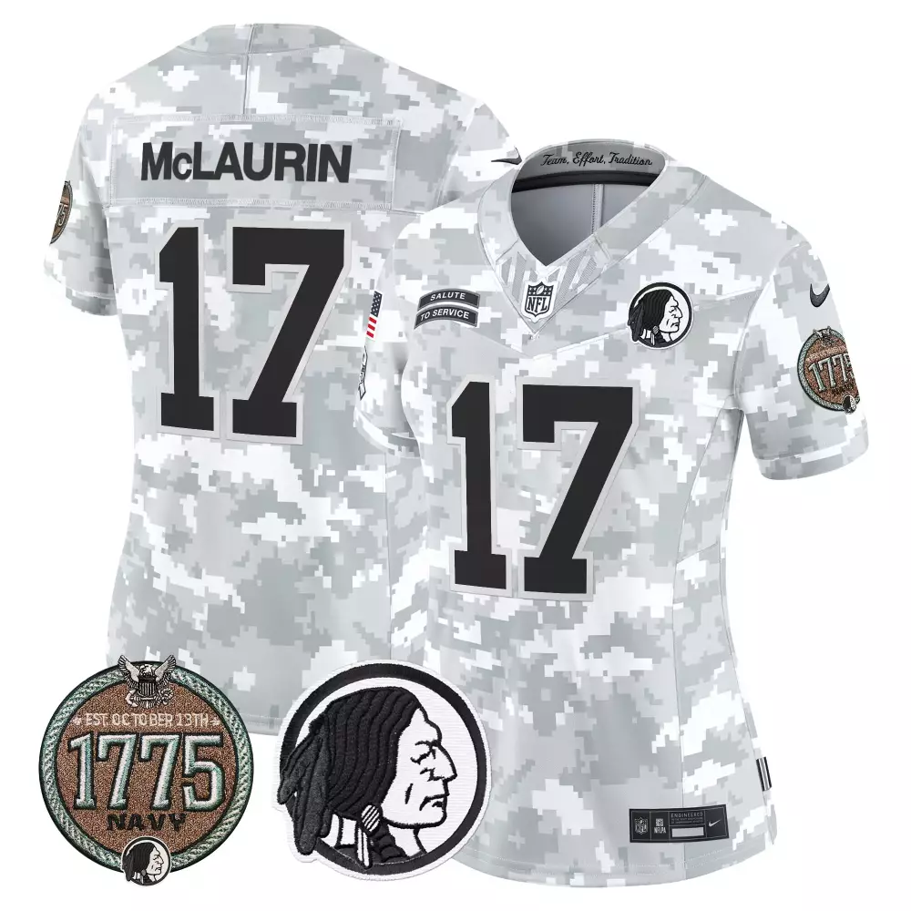 terry mclaurin navy womens washington redskins 2024 salute to service establishment year patch vapor limited jersey all