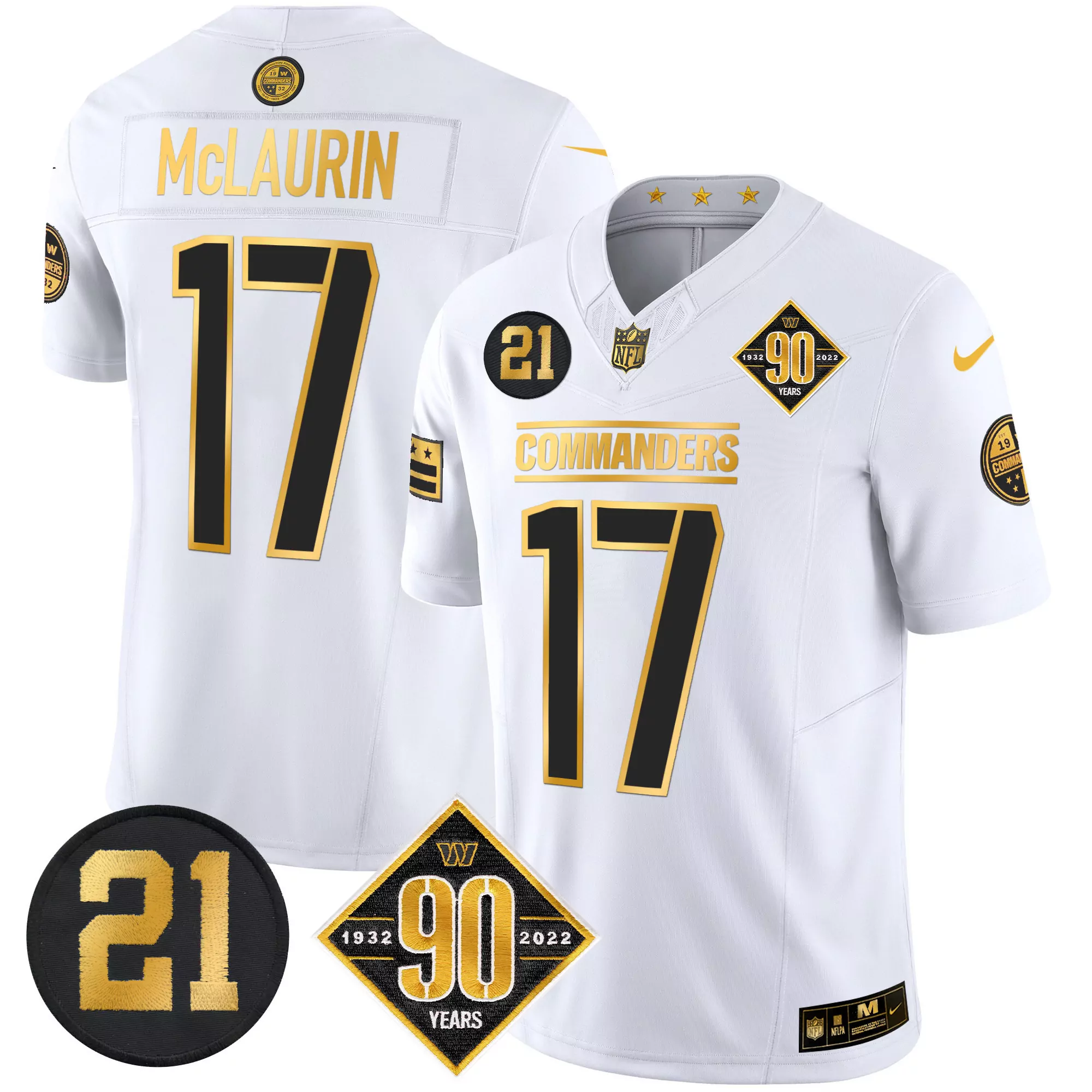 terry mclaurin men washington commanders 2024 salute to service vapor limited jersey arctic camo all stitched