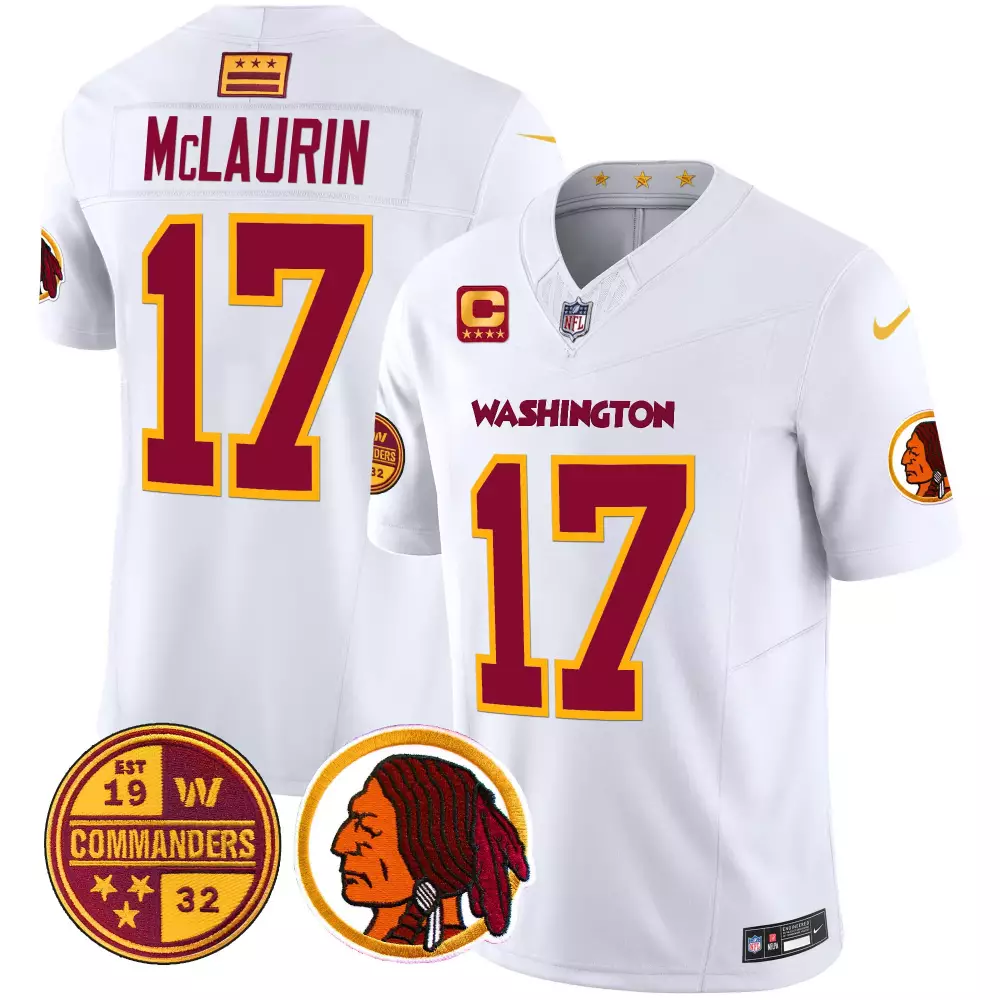 Terry McLaurin White Men's Washington Commanders Vapor Limited Jersey | Stitched Fan Gear | For Men, Women & Youth