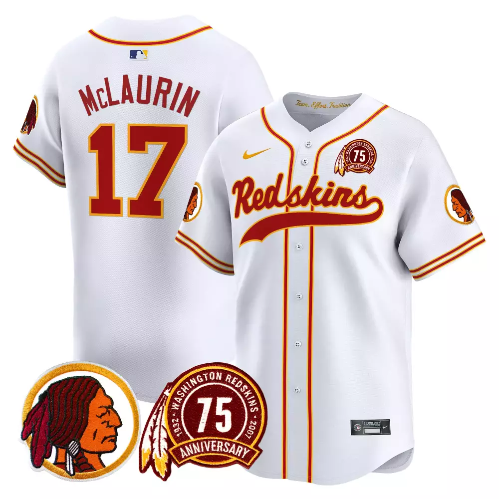 terry mclaurin white mens washington redskins 75th patch throwback vapor limited jersey all stitched