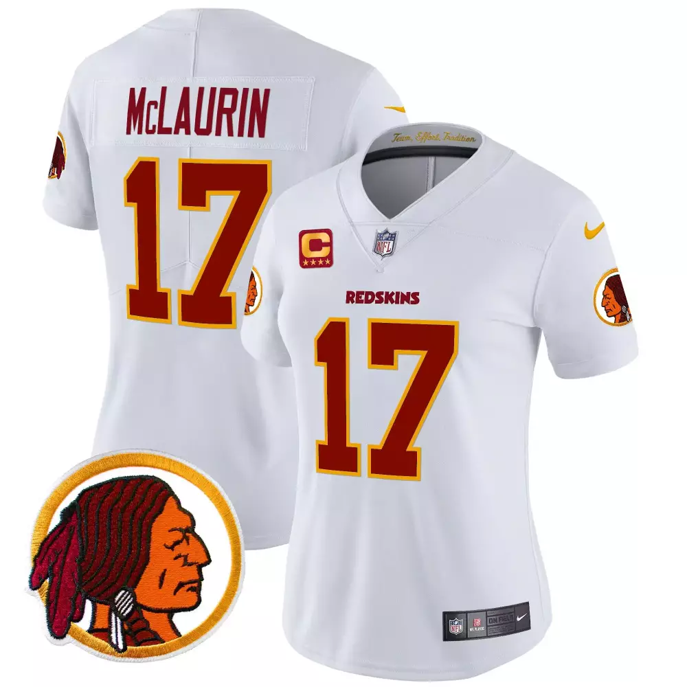 terry mclaurin white womens washington redskins 75th sean taylor patch vapor limited jersey all stitched