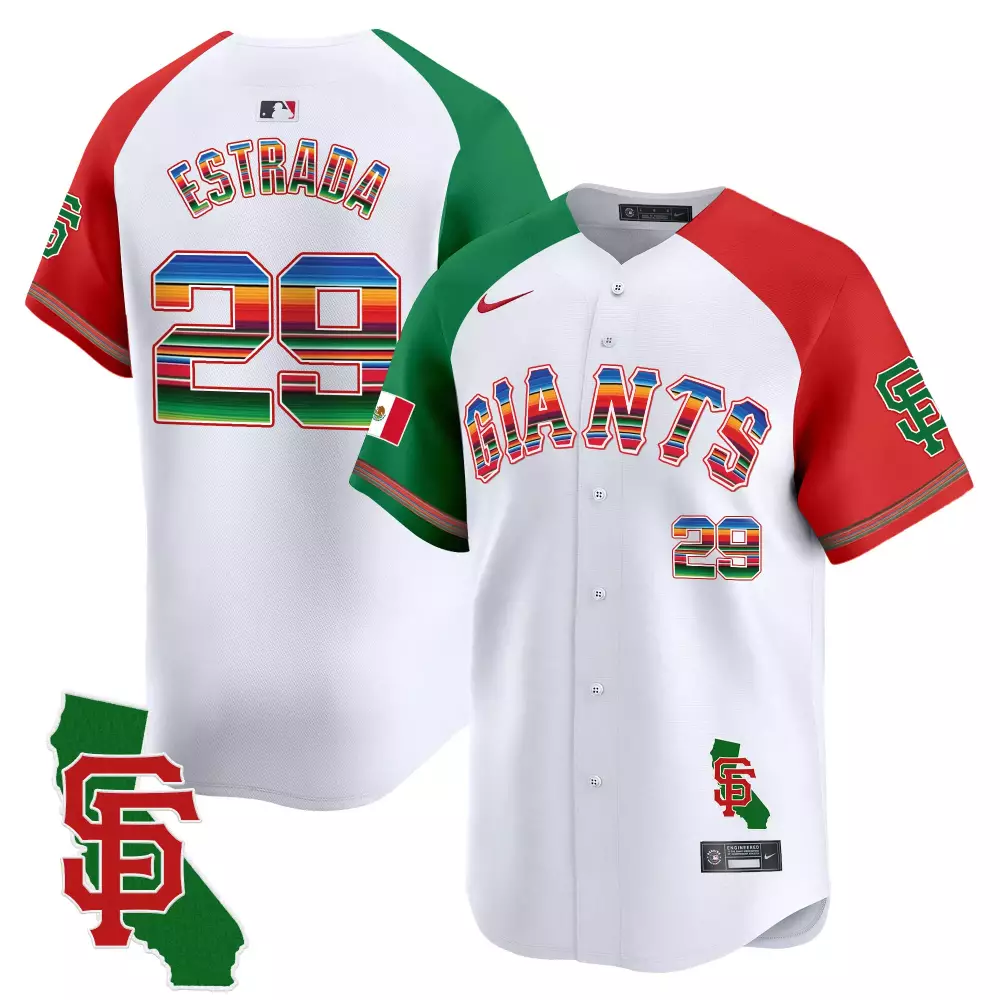 thairo estrada alternate mens san francisco giants mexico california patch vapor premier limited jersey all stitched