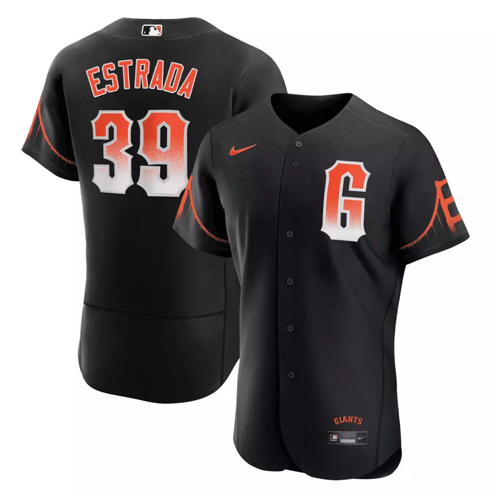 thairo estrada black mens san francisco giants 2023 black city connect jersey all stitched