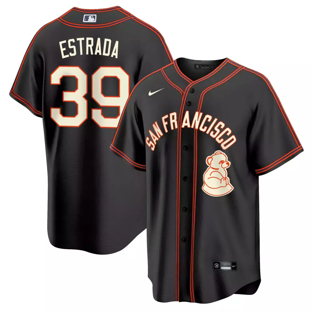 thairo estrada black mens san francisco giants 2023 black city connect jersey all stitched