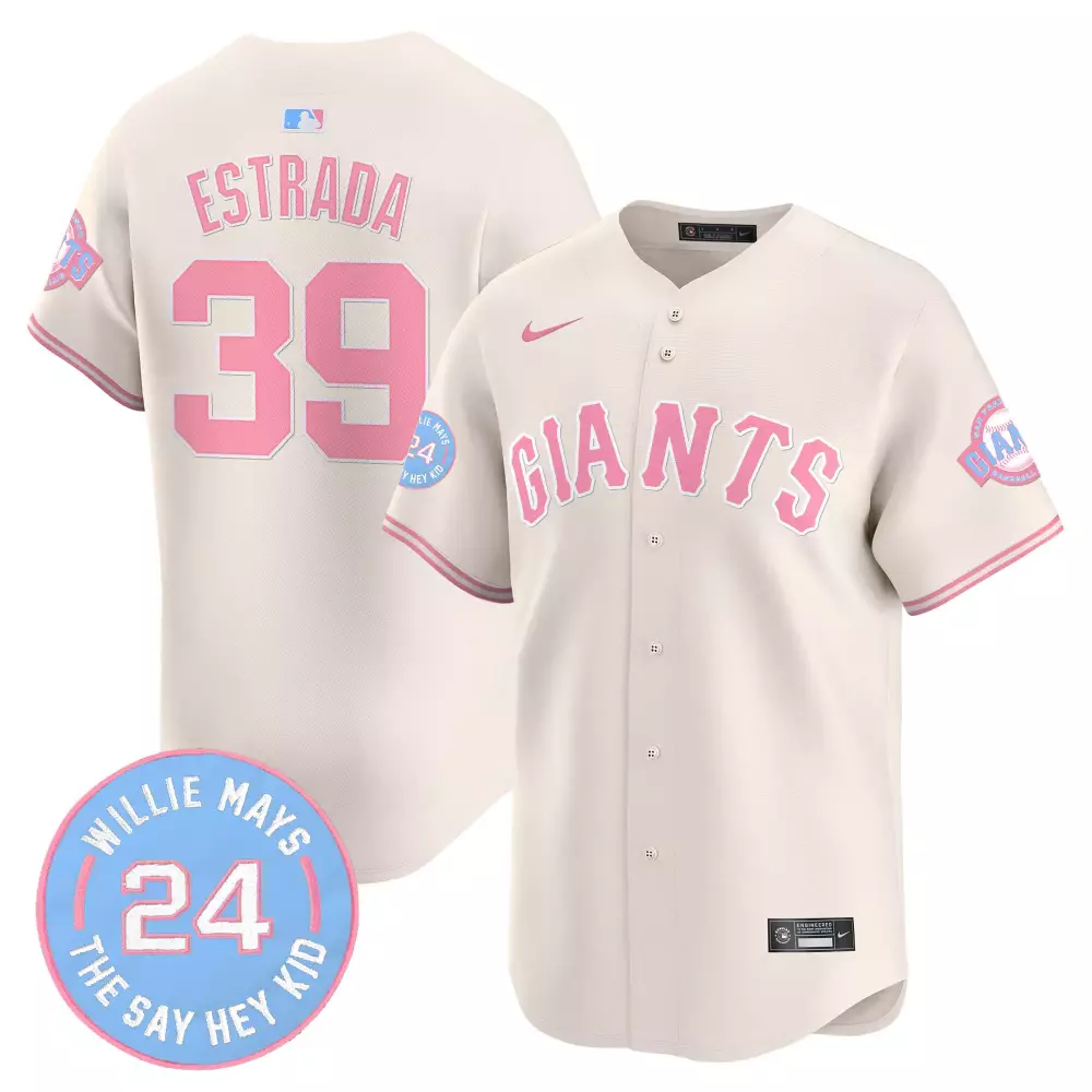 thairo estrada cream mens san francisco giants mexico california patch vapor premier limited jersey all stitched