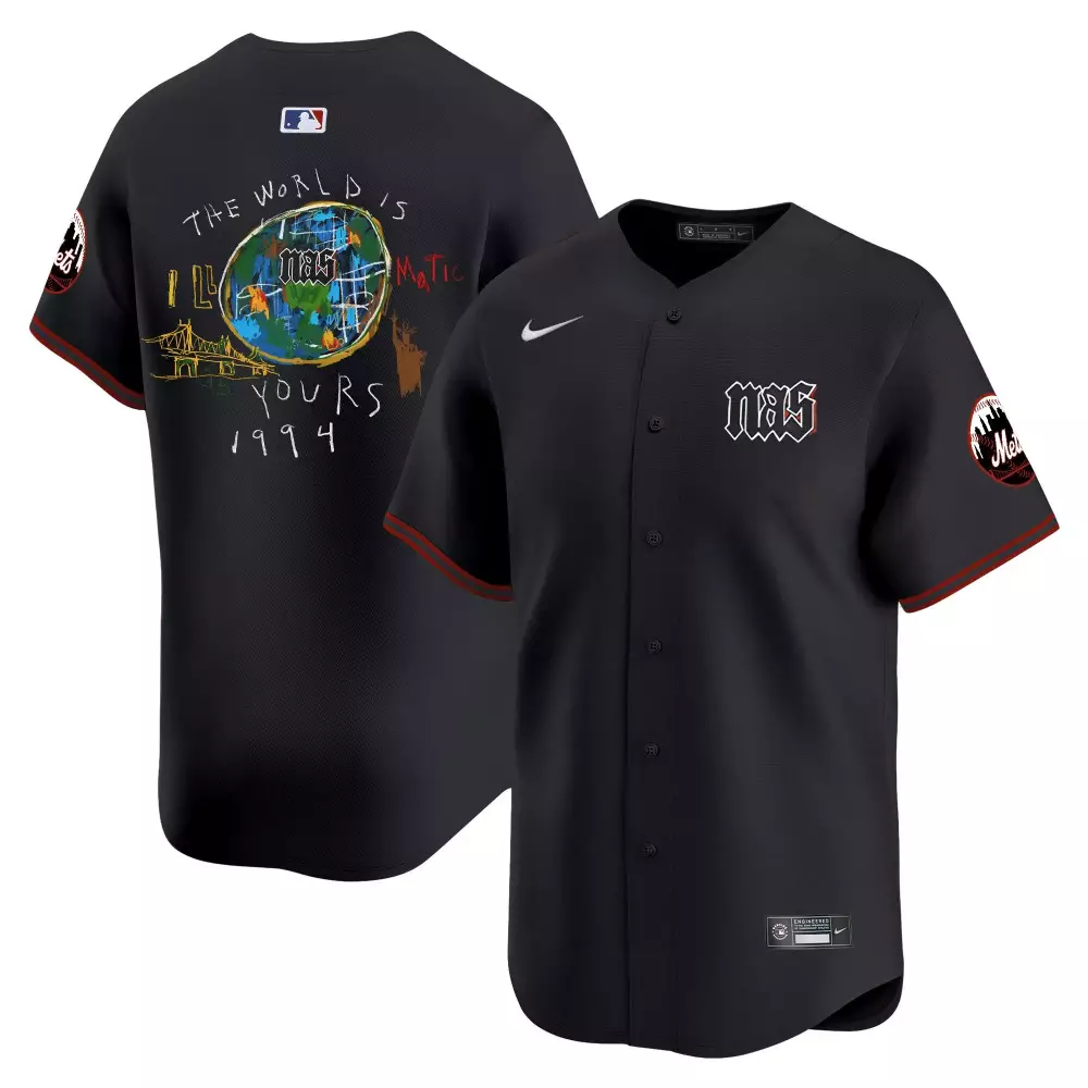 the world men new york mets nas illmatic vapor premier limited jersey printed