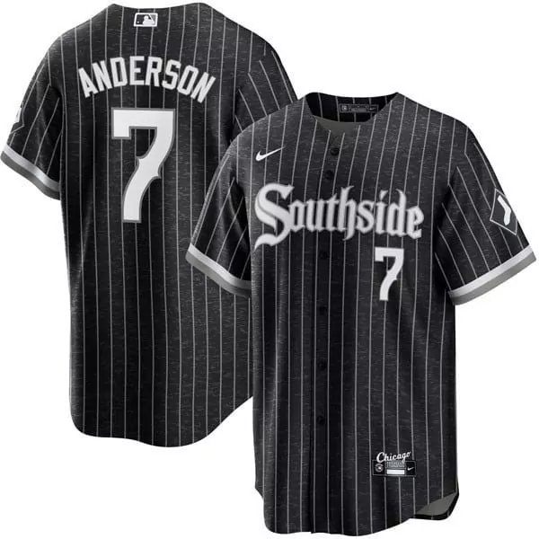 Tim Anderson Chicago White Sox White Collection Jersey | Cool Base Stitched Fan Gear | For Men, Women & Youth