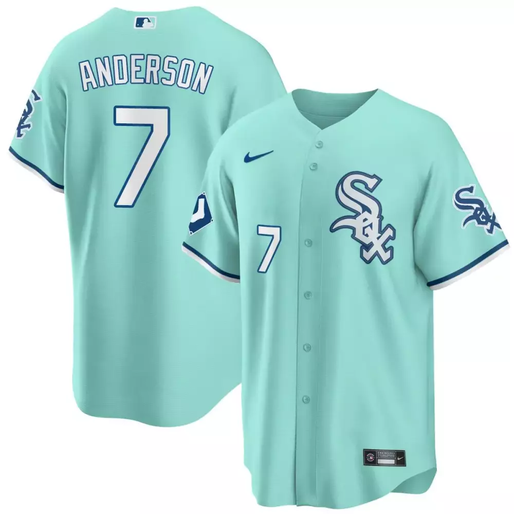 tim anderson city connect mens chicago white sox flex base jersey collection all stitched