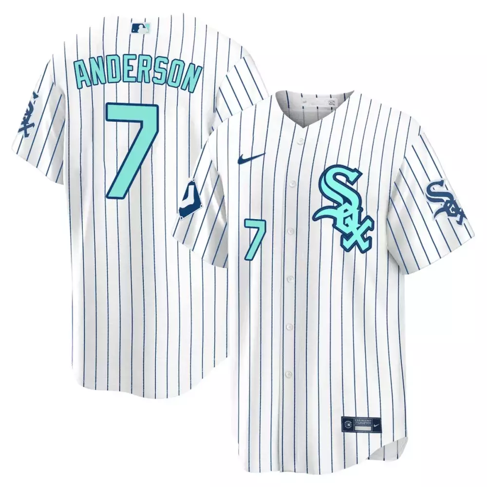 tim anderson city connect mens chicago white sox flex base jersey collection all stitched